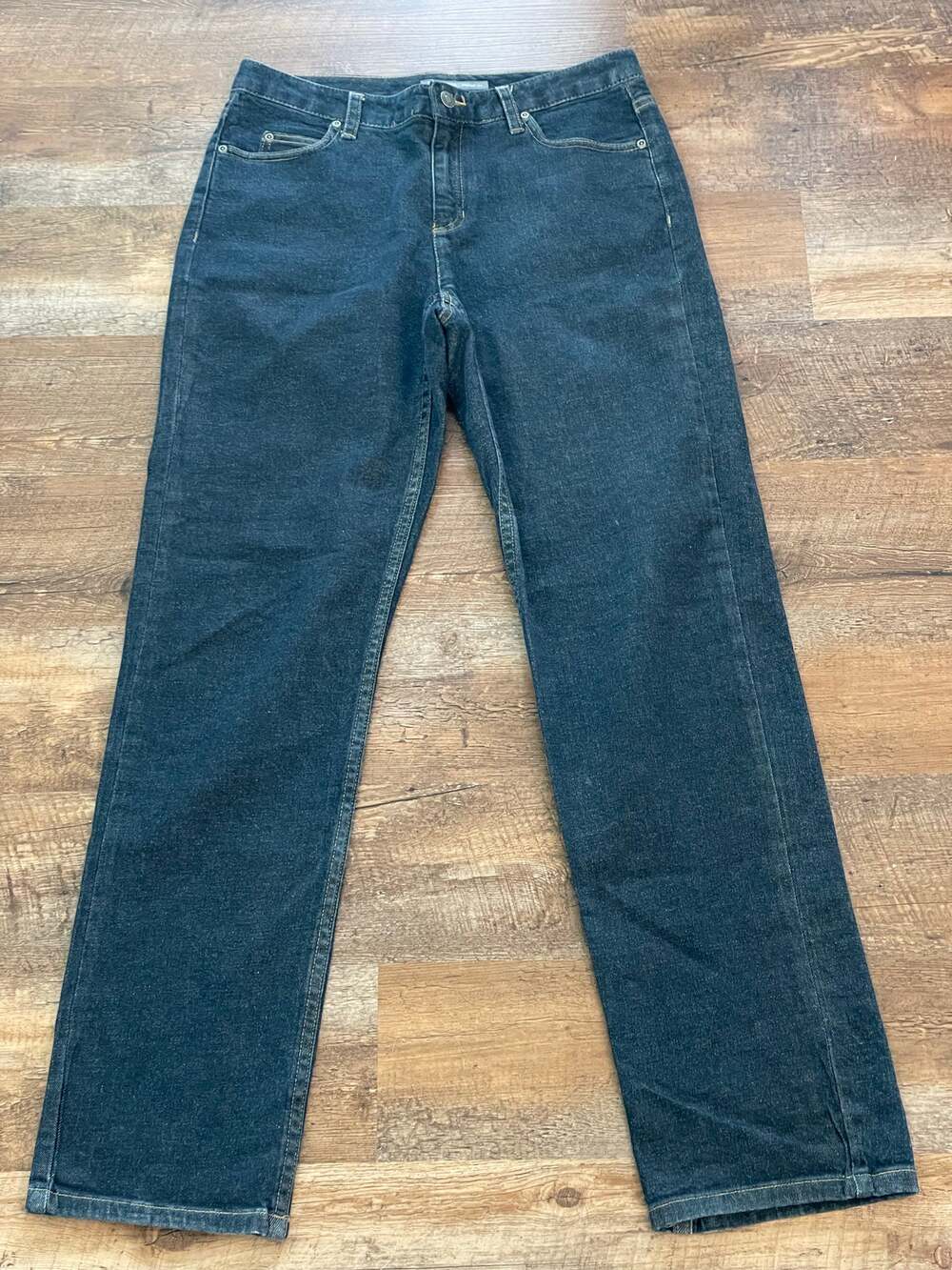 Liz Claiborne Straight Leg Denim Blue Jeans 6R